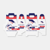 Blauw Rood Wit Afstuderen 2025 Custom Party Favori Bedankdoosjes (Uitgevouwen)