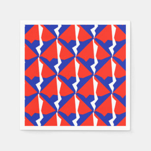 Blauw Rood Wit Item Servet