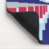 Blauw rood wit muismat (Hoek)