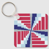 Blauw Rood Wit Sleutelhanger (Voorkant)