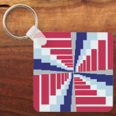 Blauw Rood Wit Sleutelhanger (Voorkant)