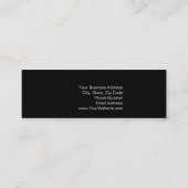 Blauw Rood Zwart Eenvoudig Vlak Visitekaartje (Achterkant)