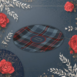 Blauw Rood Zwart Schots Keltisch tartan patroon Papieren Bordje