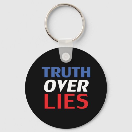 Blauw rood zwart zwart sleutelhanger (Voorkant)