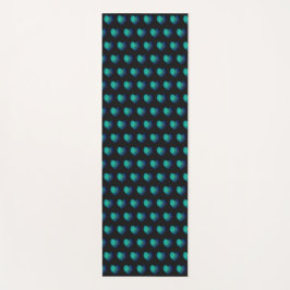 Blauw rood zwarte hitech-hardesymbool yogamat