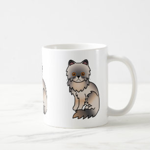 Blauw roomkleurige Perzische kat met koperen ogen Koffiemok