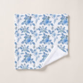 Blauw Roos Bad Handdoek (Wasdoekje)