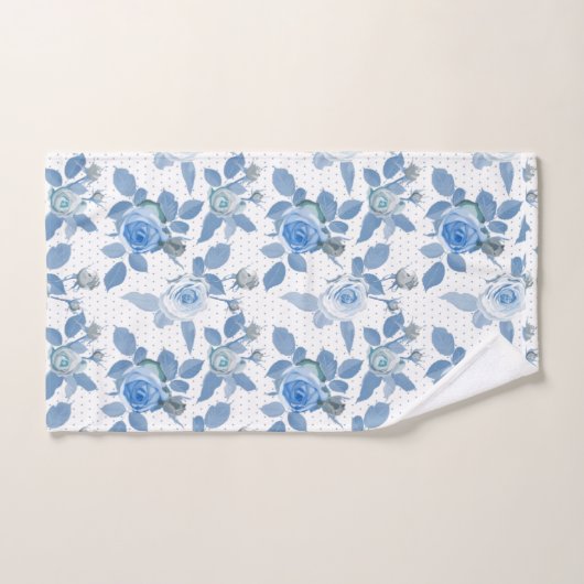 Blauw Roos Bad Handdoek (Handdoek)