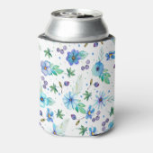 Blauw roos blikjeskoeler (Blikje Achterkant)