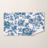 Blauw Roos  Bloemen Bad Handdoek (Handdoek)