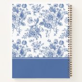 Blauw Roos Bloemen | Onze trouwdag Notitieboek (Achterkant)