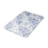  blauw Roos bloemmotief Badmat (Gekanteld)