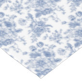 blauw Roos bloemmotief Tafelkleed (Gekanteld)