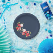 Blauw  Roos Bord (Feest)