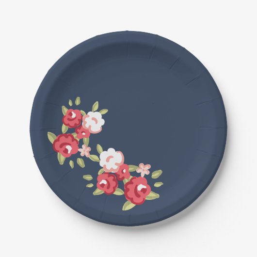 Blauw Roos Bord (Voorkant)