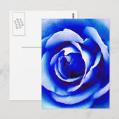 Blauw Roos_ Briefkaart (Voorkant / Achterkant)