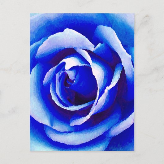 Blauw Roos_ Briefkaart (Voorkant)