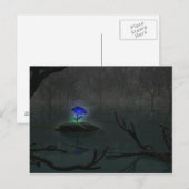 Blauw Roos Briefkaart (Voorkant / Achterkant)
