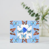 BLAUW ROOS! Briefkaart (Staand voorkant)