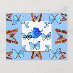 BLAUW ROOS! Briefkaart