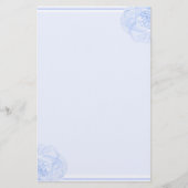 Blauw Roos Briefpapier (Voorkant)