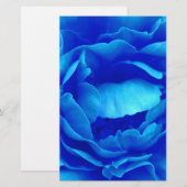 Blauw Roos Briefpapier (Voorkant / Achterkant)
