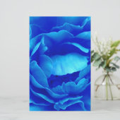 Blauw Roos Briefpapier (Staand voorkant)