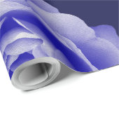 Blauw roos cadeaupapier (Rol Hoek)