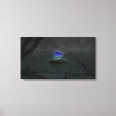 Blauw Roos Canvas afdrukken (Voorkant)