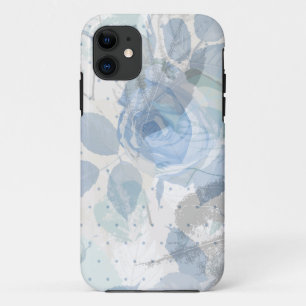 Blauw Roos Case-Mate iPhone Case