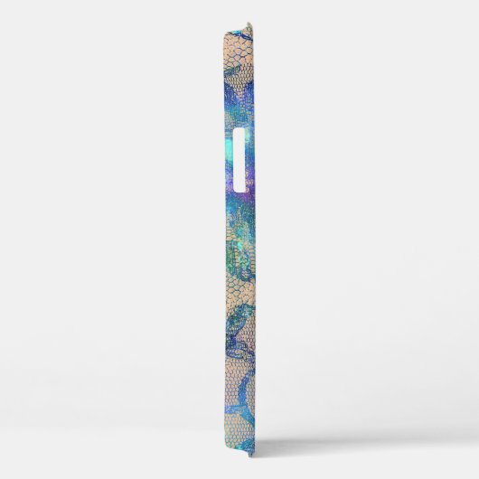 blauw Roos Case-Mate iPhone Case (Achterkant / Rechts)