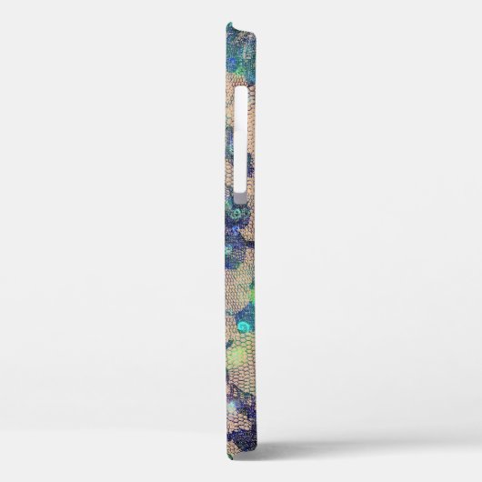 blauw Roos Case-Mate iPhone Case (Achterkant / Links)