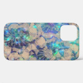 blauw Roos Case-Mate iPhone Case (Achterkant (horizontaal))