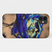 Blauw Roos Case-Mate iPhone Case (Achterkant (horizontaal))