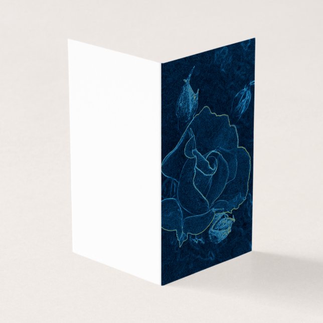 blauw roos contour kaart (Buitenkant)