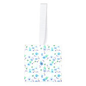 Blauw roos decoratie (Voorkant)