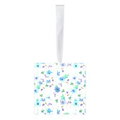 Blauw roos decoratie (Rechts)