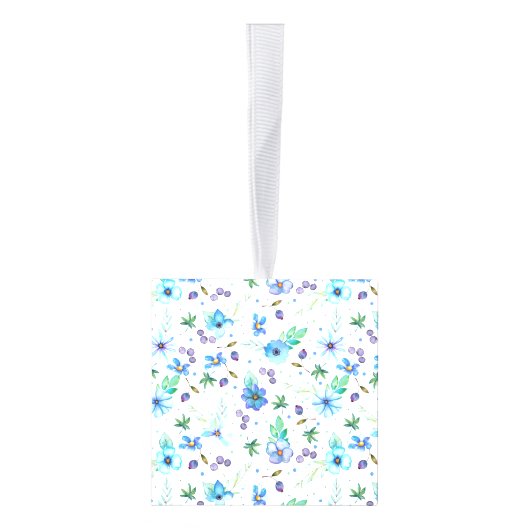 Blauw roos decoratie (Rechts)