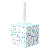 Blauw roos decoratie (Achter hoekig)