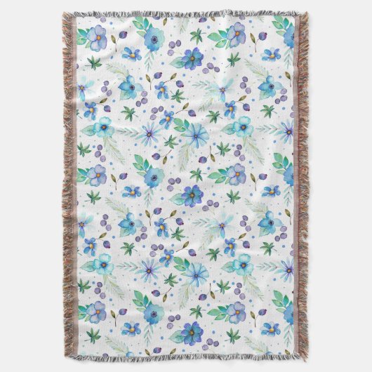 Blauw roos deken (Voorkant Verticaal)