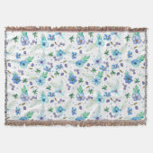 Blauw roos deken (Voorkant)