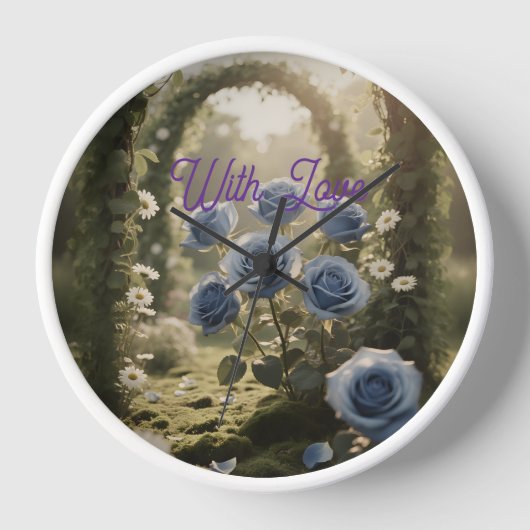 Blauw Roos Elegantie -  RomantischBlauw Roos (Voorkant)