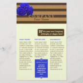 Blauw Roos en brons - Product/Service Flyer (Voorkant)
