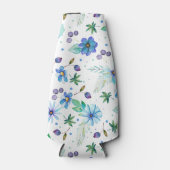 Blauw roos flesjeskoeler (Voorkant)