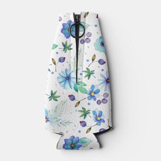 Blauw roos flesjeskoeler (Achterkant)