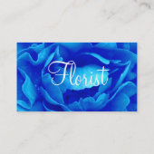 Blauw Roos Florist I Visitekaartje (Achterkant)