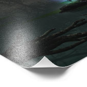 Blauw Roos foto afdrukken (Hoek)