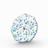 Blauw roos fotoblokken (Links)