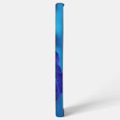 Blauw Roos Galaxy 22 Hoesje Samsung Galaxy Hoesje (Linkerkant)