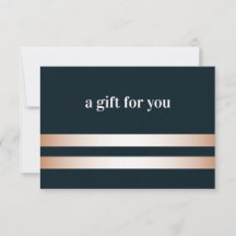 Blauw | Roos Gold Elegant Gift Kaart